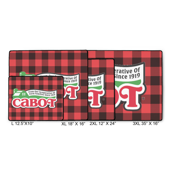 Custom Design - Gaming Mats - Size Chart