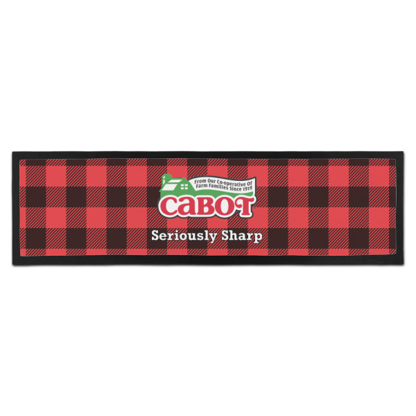 Custom Lumberjack Plaid Bar Mat (Personalized)