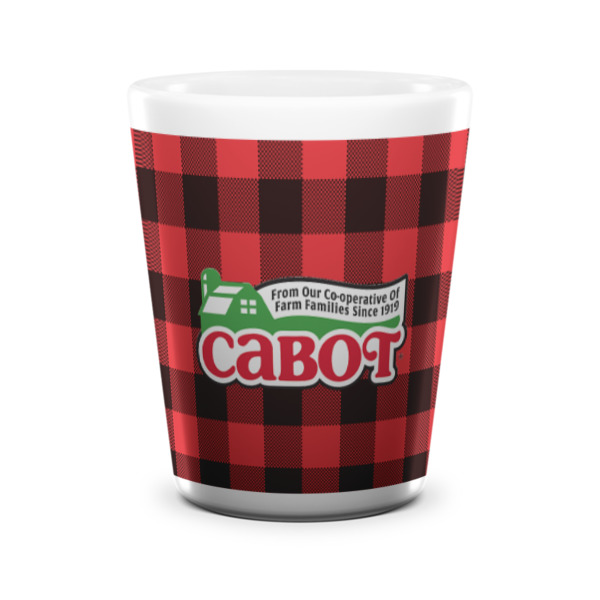 Custom Design - Ceramic Shot Glass - White - Front