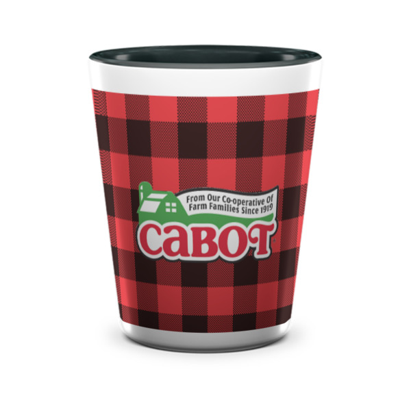 Custom Design - Ceramic Shot Glass - Two Tone - Front