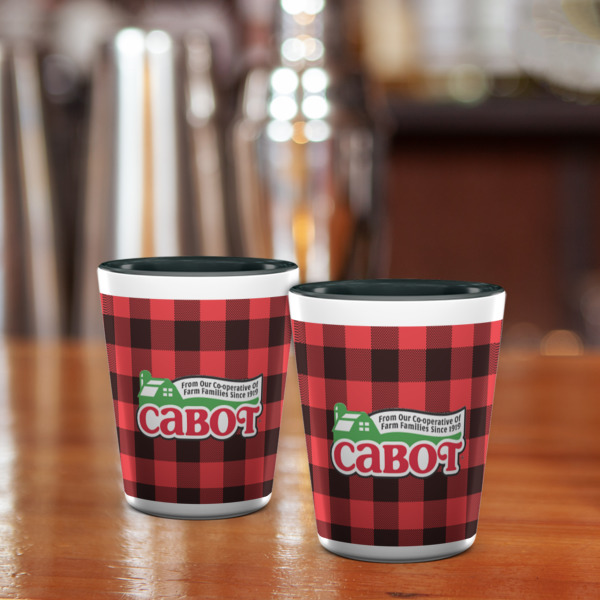 Custom Design - Ceramic Shot Glass - Two Tone - Lifestyle