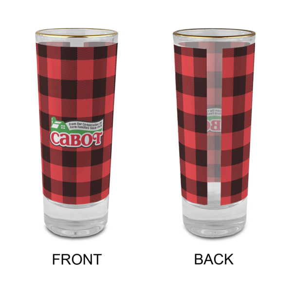 Custom Design - Glass Shot Glass - 2oz - Single - Front & Back