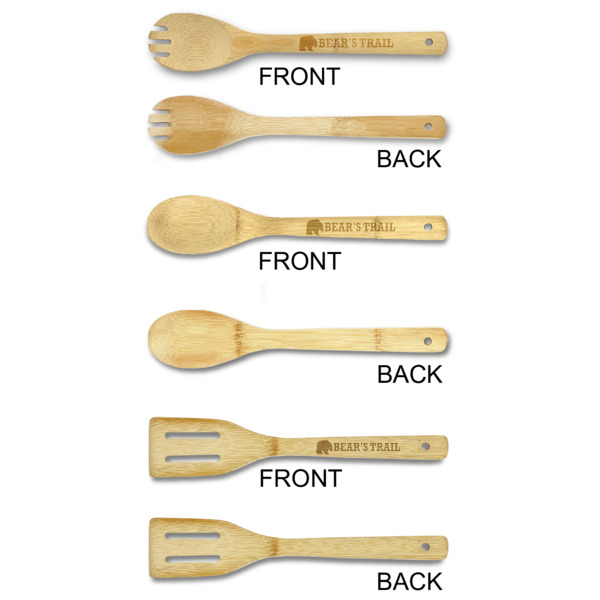 Custom Design - Bamboo Cooking Utensils Set - Single Sided- APPROVAL