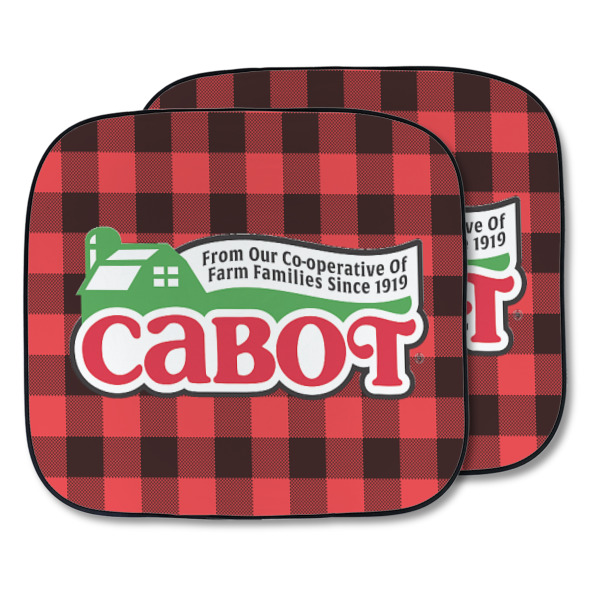 Custom Lumberjack Plaid Car Sun Shade - Two Piece (Personalized)
