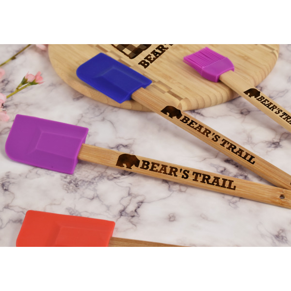 Custom Design - Silicone Spatula - Purple - Lifestyle