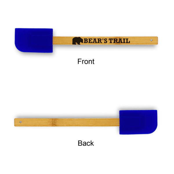 Custom Design - Silicone Spatula - Blue - Front & Back