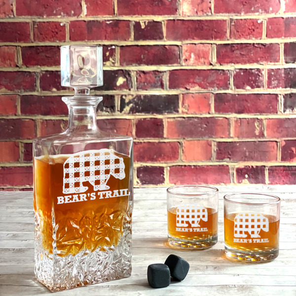 Custom Design - Whiskey Decanters - 26oz Rect - Lifestyle