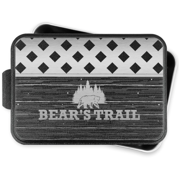 Custom Lumberjack Plaid Aluminum Baking Pan with Lid (Personalized)