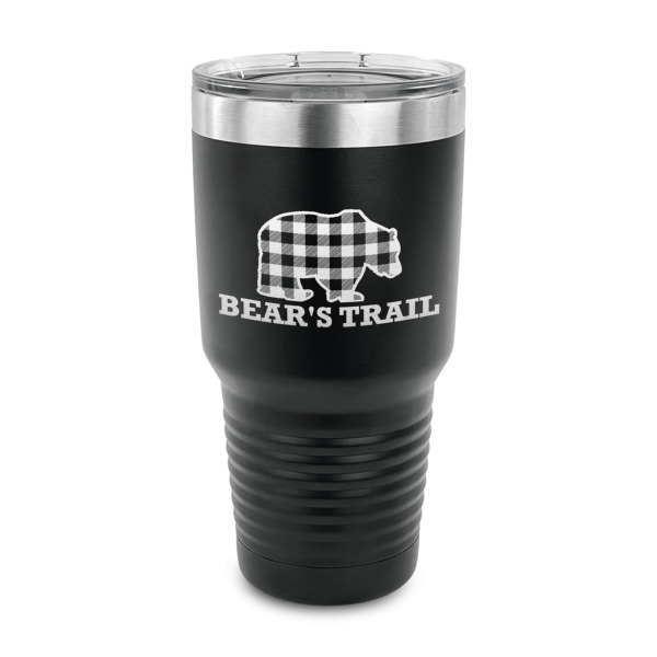 Custom Lumberjack Plaid 30 oz Stainless Steel Tumbler (Personalized)
