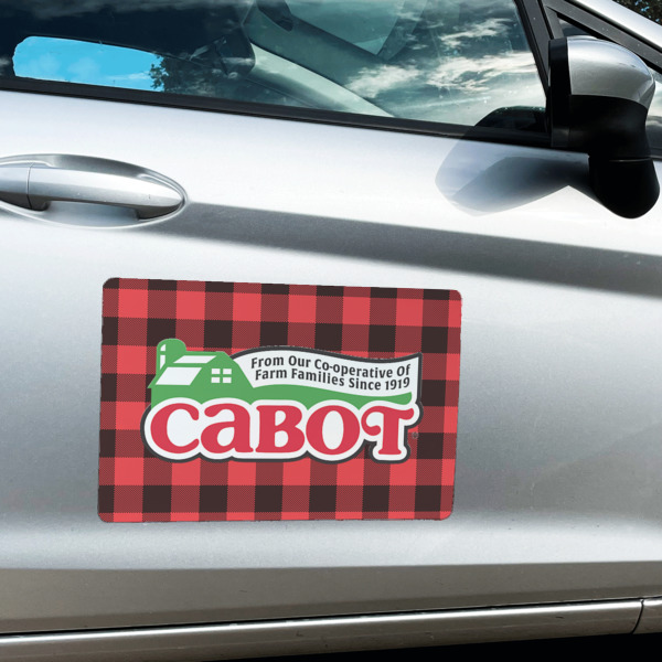 Custom Design - Large Rectangle Car Magnets- In Context