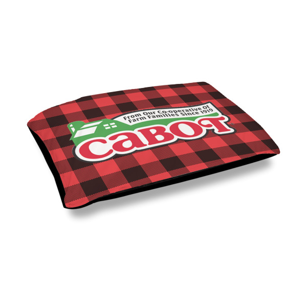 Custom Lumberjack Plaid Outdoor Dog Bed - Medium (Personalized)
