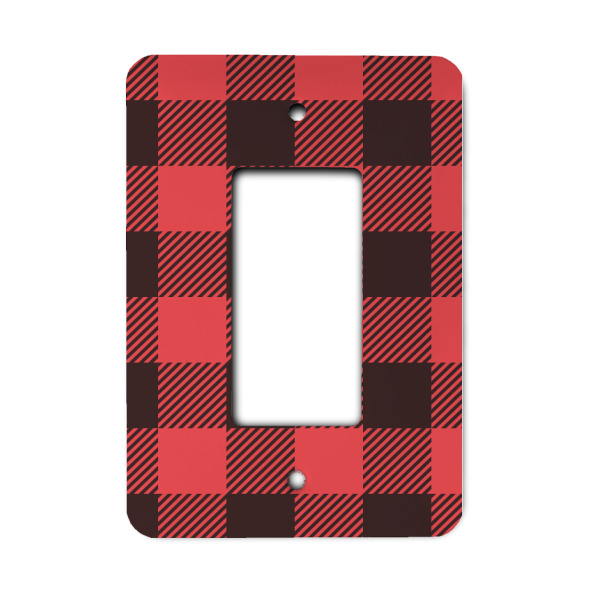 Custom Lumberjack Plaid Rocker Style Light Switch Cover