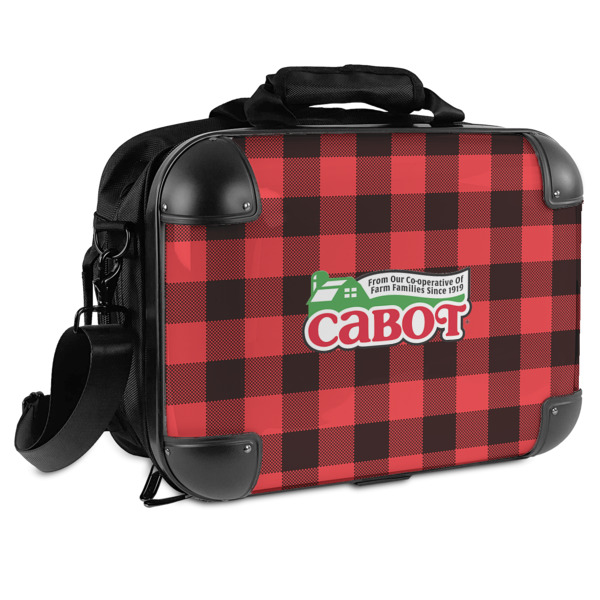 Custom Lumberjack Plaid Hard Shell Briefcase (Personalized)