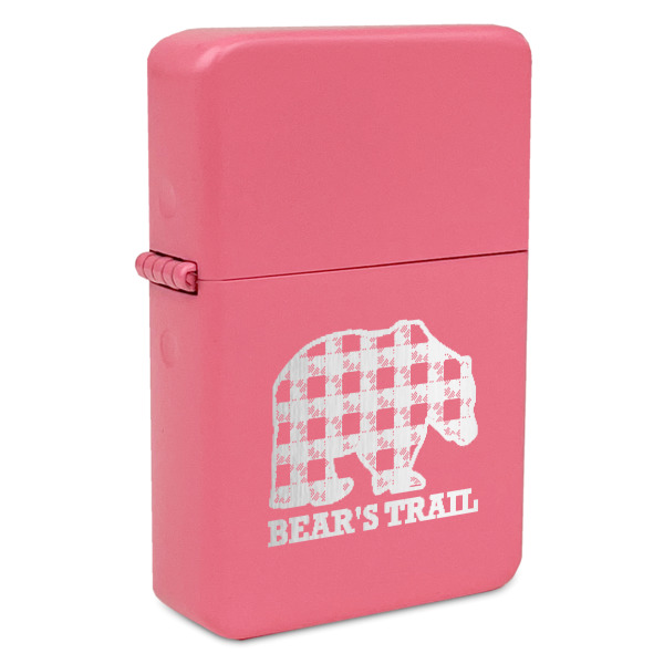 Custom Design - Windproof Lighters - Pink - Front/Main