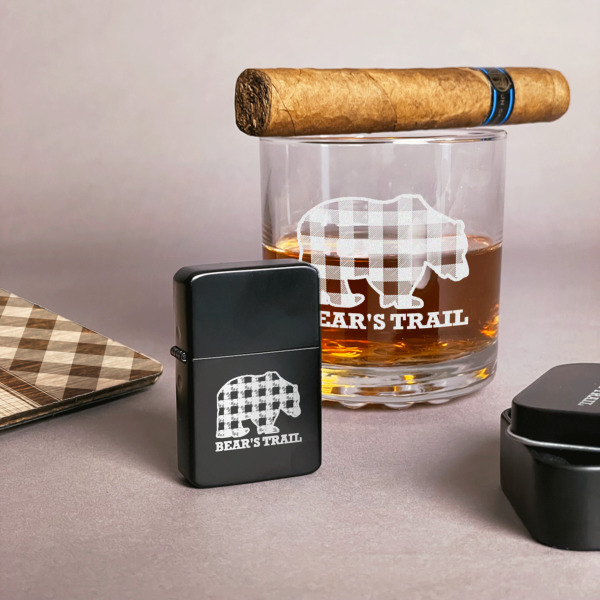 Custom Design - Windproof Lighters - Black - In Context