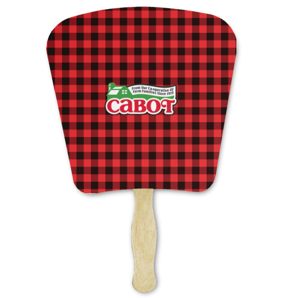 Custom Lumberjack Plaid Paper Fan (Personalized)