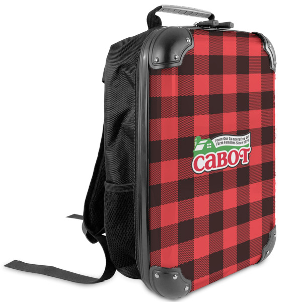 Custom Lumberjack Plaid Kids Hard Shell Backpack (Personalized)