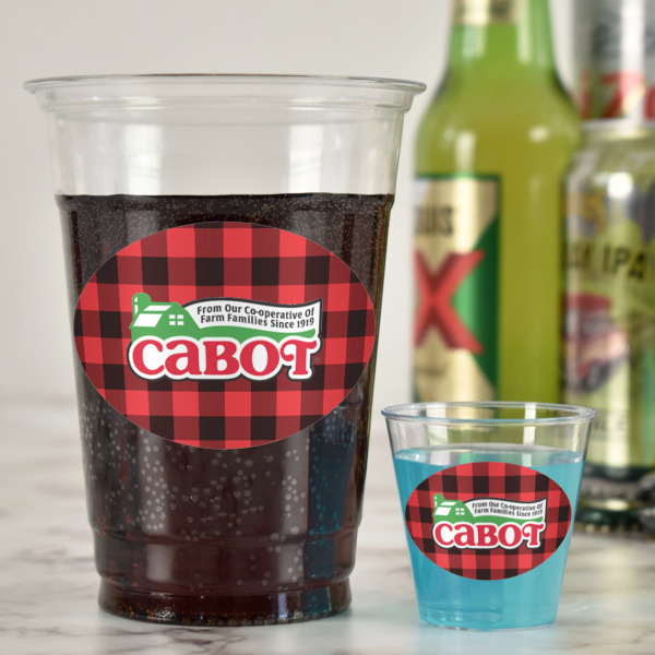 Custom Design - Plastic Shot Glasses - In Context