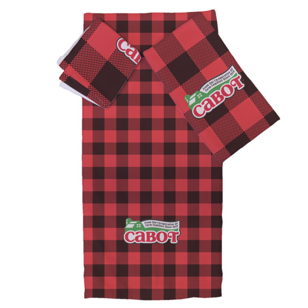 Custom Lumberjack Plaid Bath Towel Set - 3 Pcs (Personalized)