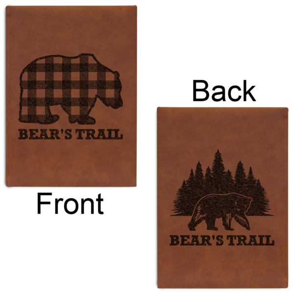 Custom Design - Leatherette Journals - Large - Double Sided - Front & Back View