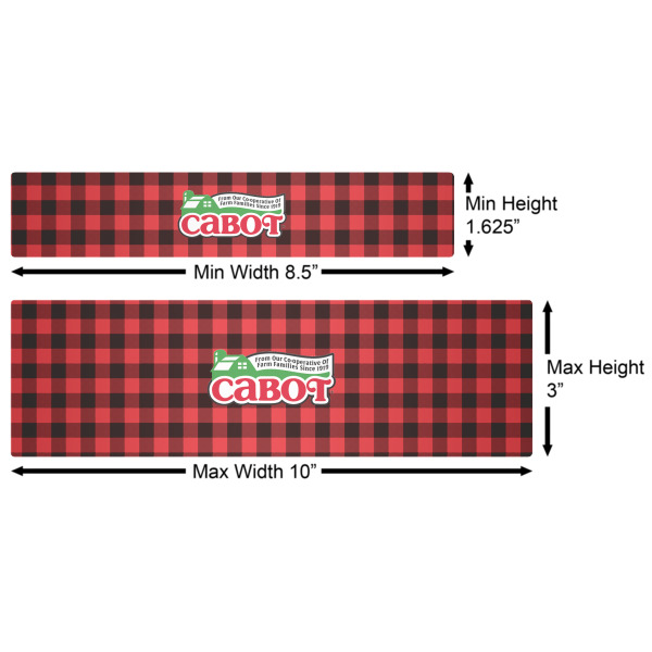 Custom Design - Water Bottle Labels w/ Dimensions