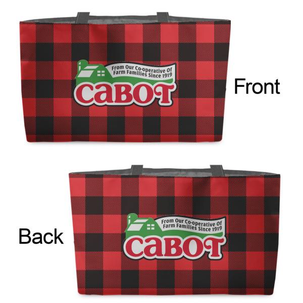 Custom Design - Tote w/Black Handles - Front & Back Views