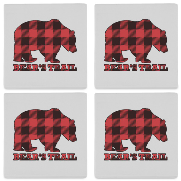 Custom Design - Set of 4 Stone Coasters - See All 4 View