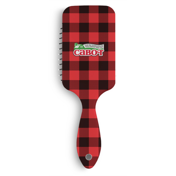 Custom Lumberjack Plaid Hair Brushes (Personalized)