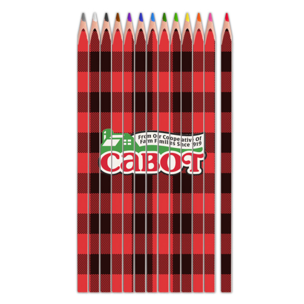Custom Lumberjack Plaid Colored Pencils (Personalized)