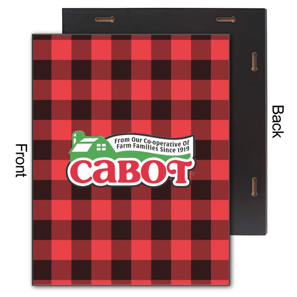 Custom Design - 11x14 Wood Print - Front & Back View