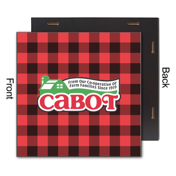 Custom Design - 12x12 Wood Print - Front & Back View