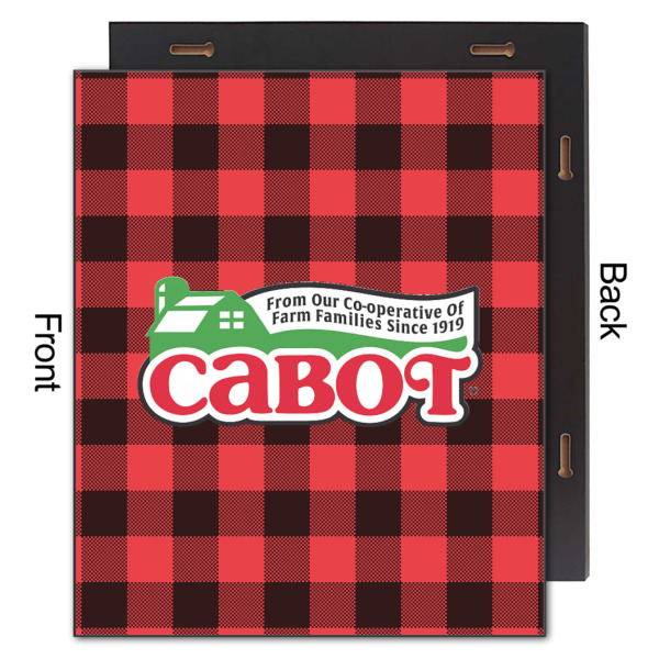 Custom Design - 20x24 Wood Print - Front & Back View