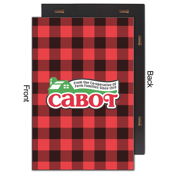 Custom Design - 20x30 Wood Print - Front & Back View