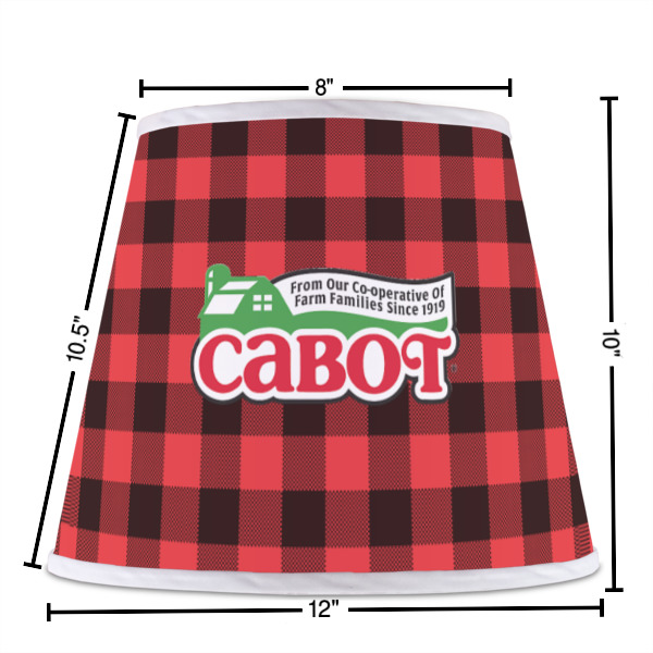 Custom Design - Poly Film Empire Lampshade - Dimensions