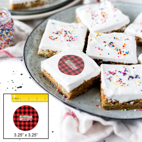 Custom Design - Printed Icing Circle - Large - In Context