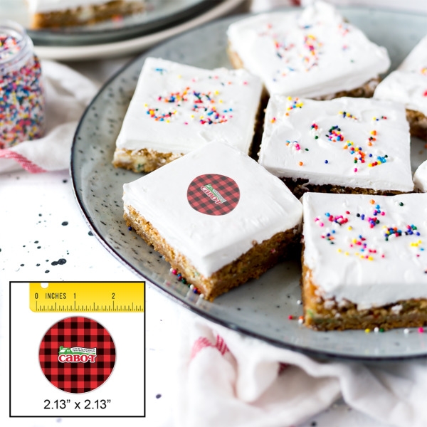 Custom Design - Printed Icing Circle - Small - In Context