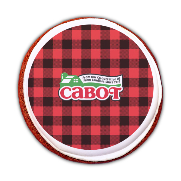 Custom Design - Printed Icing Circle - Medium - On Cookie