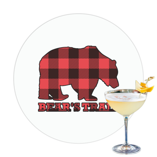 Custom Lumberjack Plaid Printed Drink Topper (Personalized)