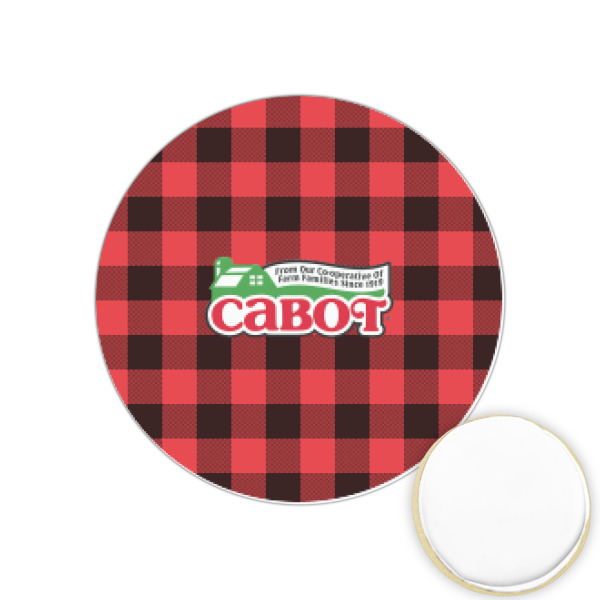Custom Lumberjack Plaid Printed Cookie Topper - 1.25" (Personalized)