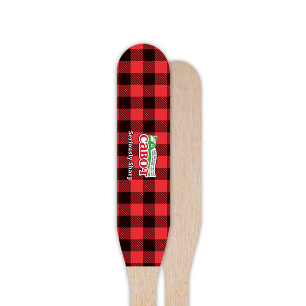 Custom Design - Wooden Food Pick - Paddle - Single Sided - Front & Back