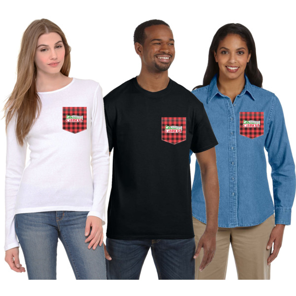 Custom Design - Iron On Faux Pocket (On Garments)