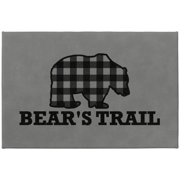 Custom Design - Large Engraved Gift Box with Leather Lid - Approval