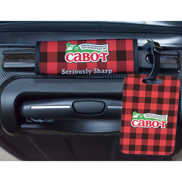 Custom Design - Metal Luggage Tag & Handle Wrap - In Context