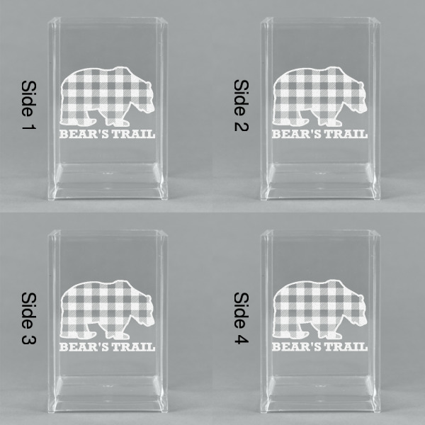 Custom Design - Acrylic Pen Holder - All Sides