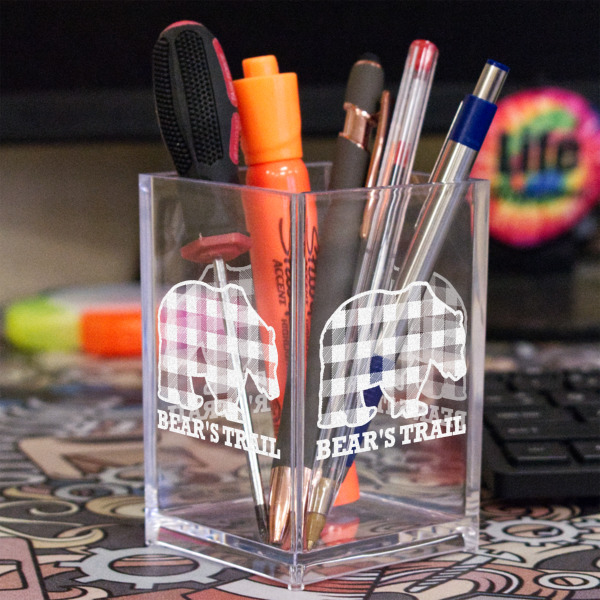 Custom Design - Acrylic Pen Holder - In Context