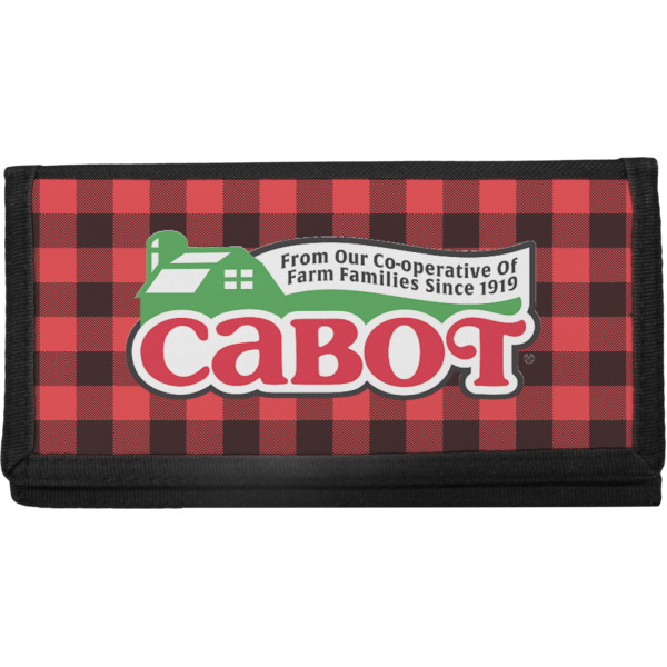 Custom Lumberjack Plaid Canvas Checkbook Cover (Personalized)