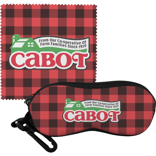 Custom Lumberjack Plaid Eyeglass Case & Cloth (Personalized)