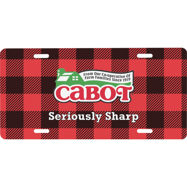Custom Lumberjack Plaid Front License Plate (Personalized)