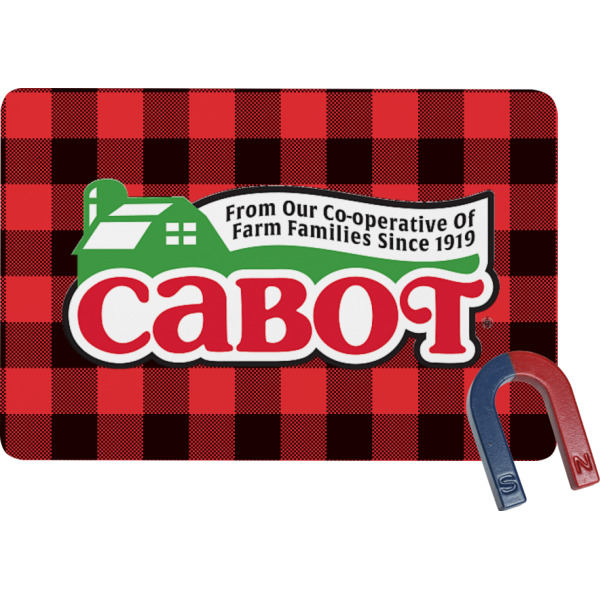 Custom Lumberjack Plaid Rectangular Fridge Magnet (Personalized)