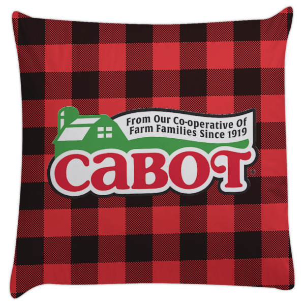 Custom Lumberjack Plaid Decorative Pillow Case (Personalized)